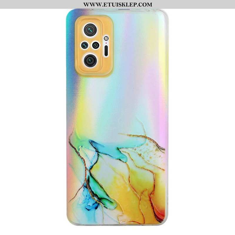 Etui do Xiaomi Redmi Note 10 Pro Marmur Z Efektem Lasera